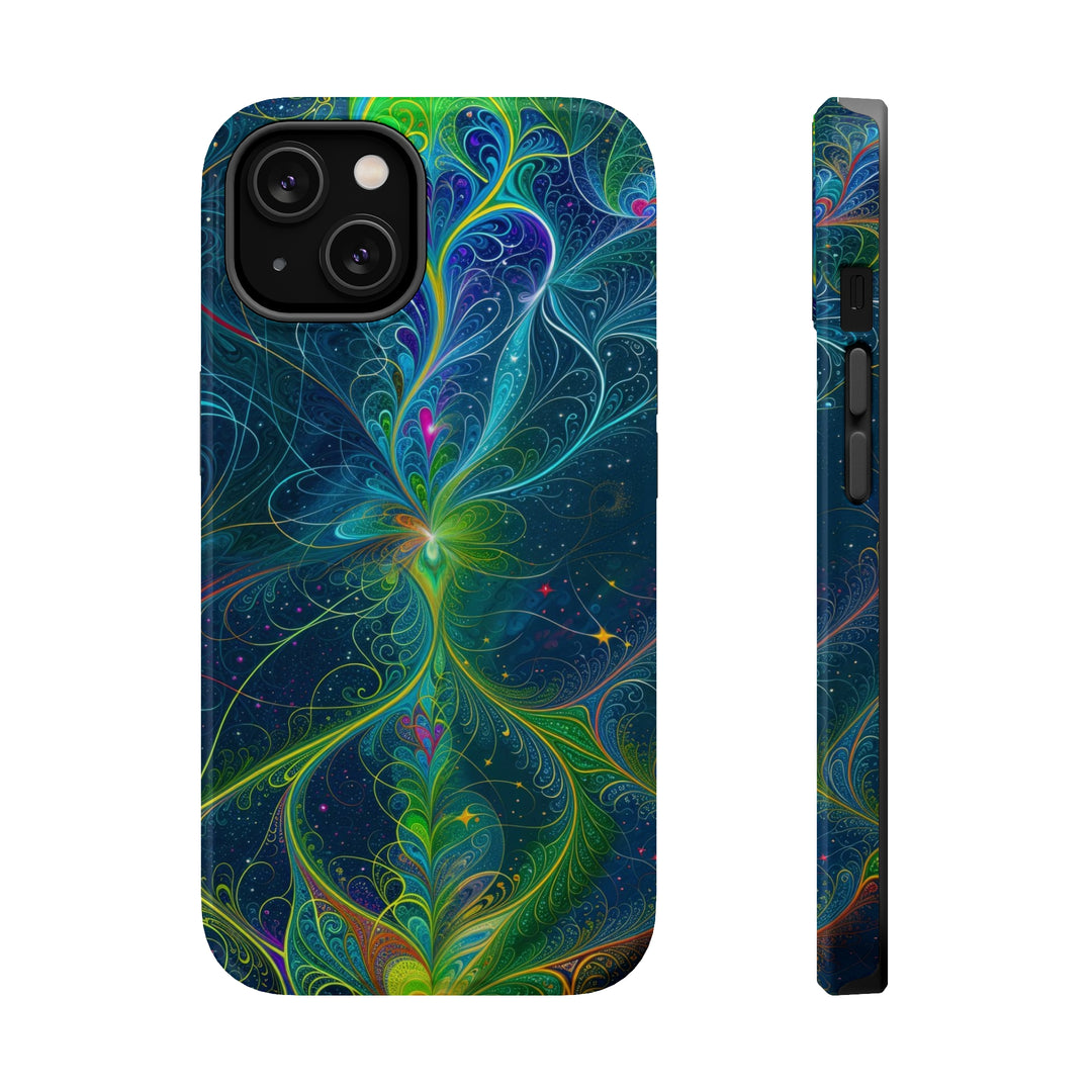 Vibrant Fractal Blossom - MagSafe Tough Case