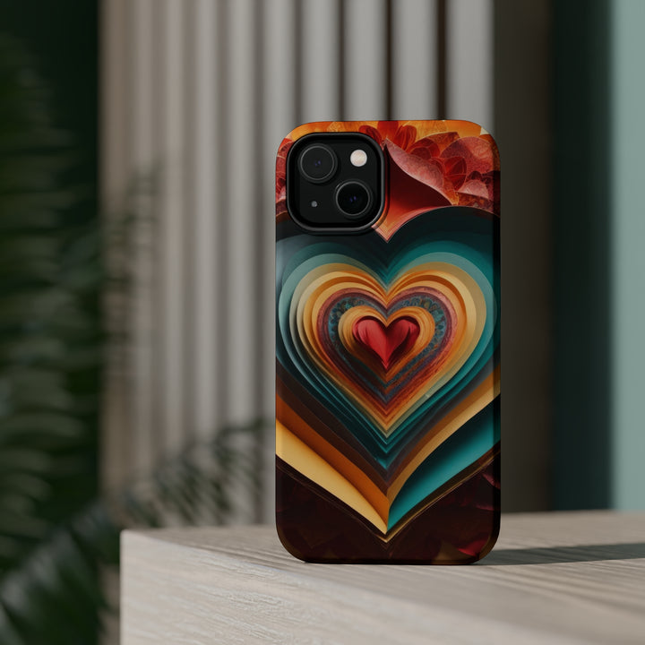 Layered Heart Blossoms - MagSafe Tough Case