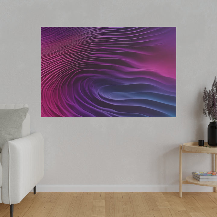 Vibrant Fluid Dynamics - Matte Canvas