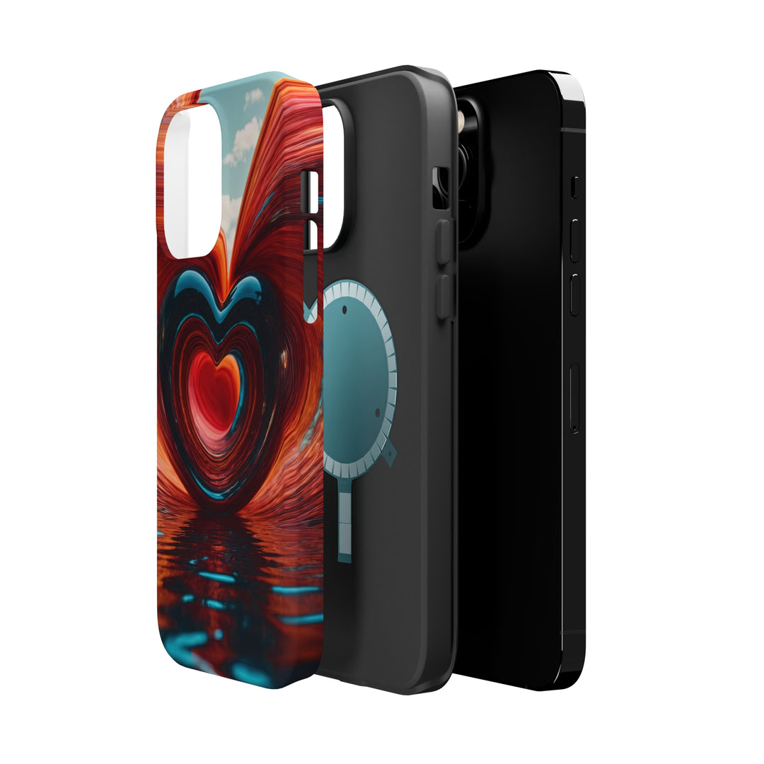 Swirling Heart Reflection - MagSafe Tough Case