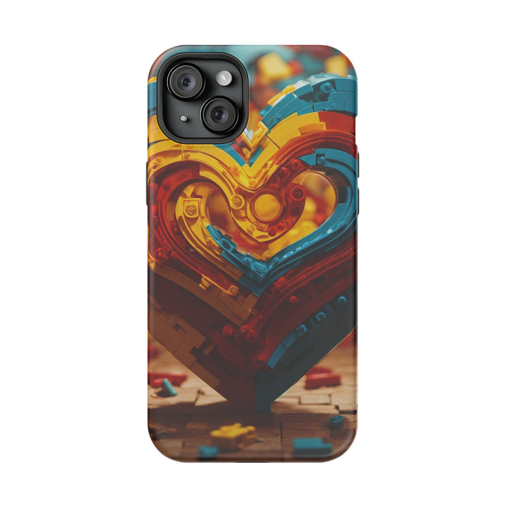 Colorful Heart Construction - MagSafe Tough Case
