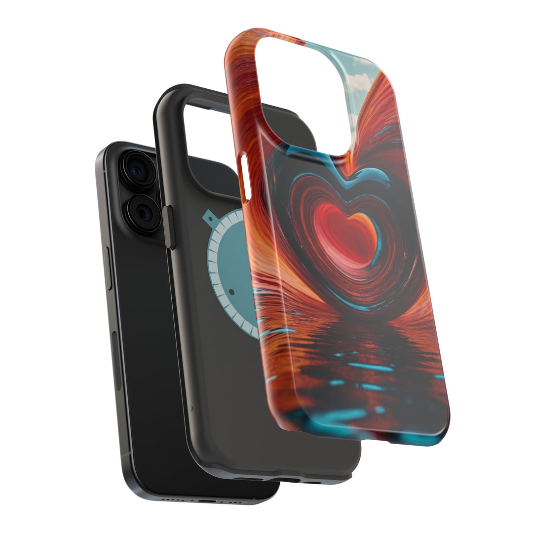 Swirling Heart Reflection - MagSafe Tough Case