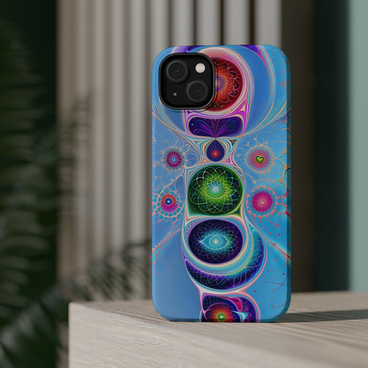 Vibrant Fractal Blossoms - MagSafe Tough Case