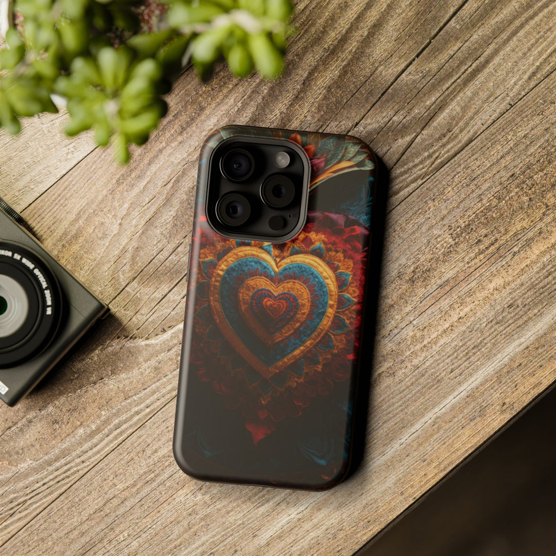 Floral Heart Tapestry - MagSafe Tough Case