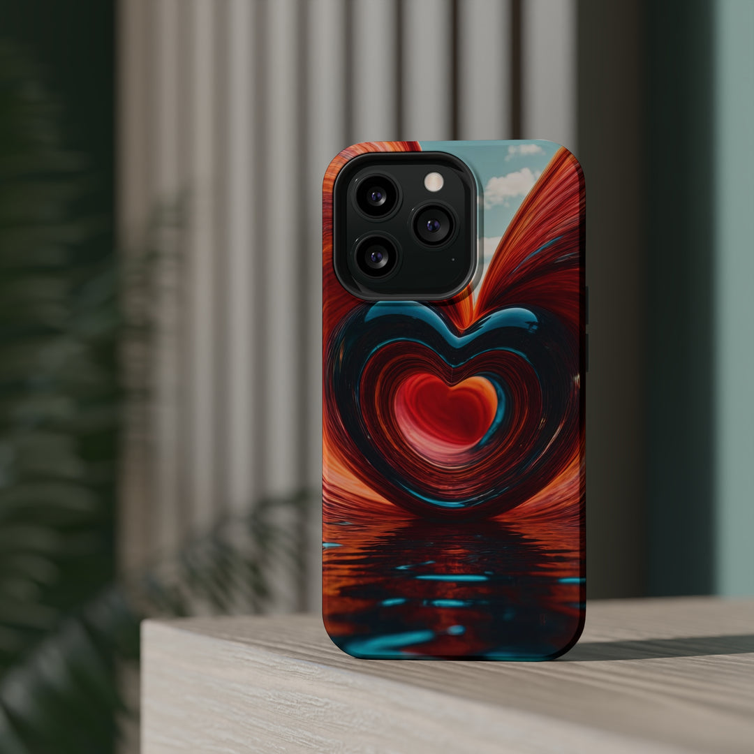 Swirling Heart Reflection - MagSafe Tough Case