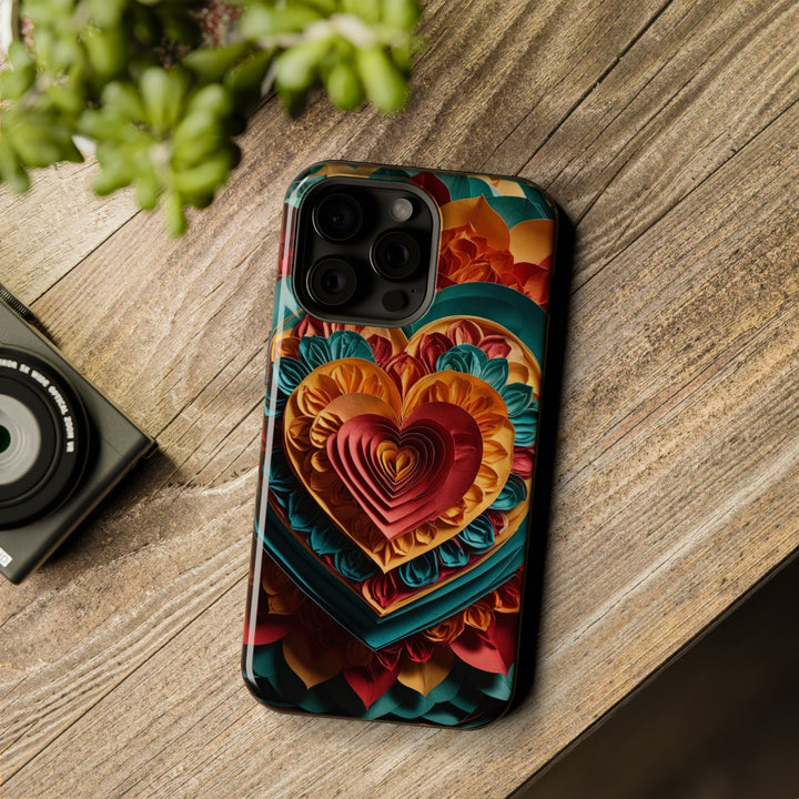 Vibrant Layered Heart - MagSafe Tough Case