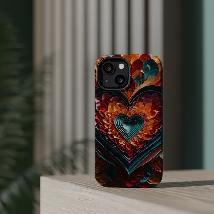 Multilayered Floral Heart - MagSafe Tough Case