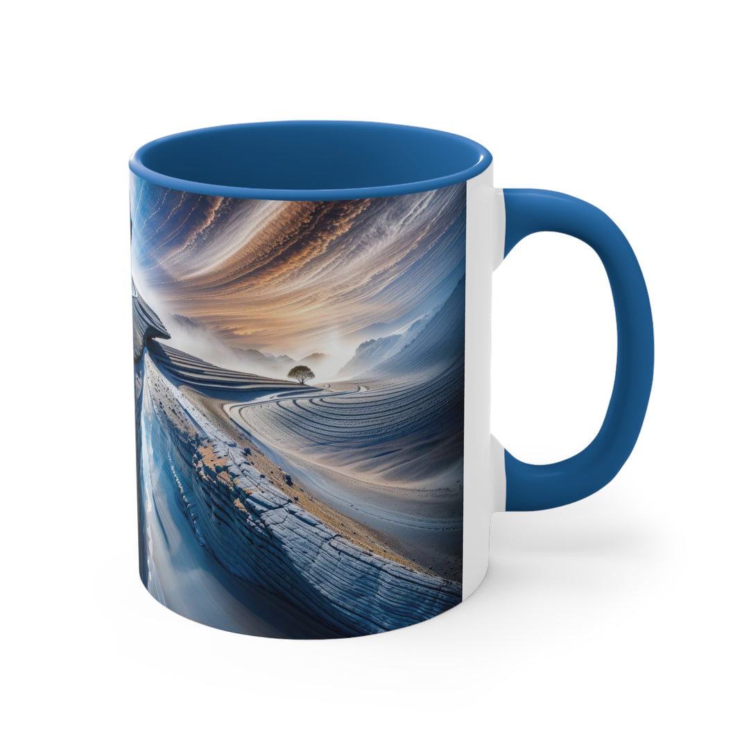 Cosmic Human Duality - Accent Coffee Mug