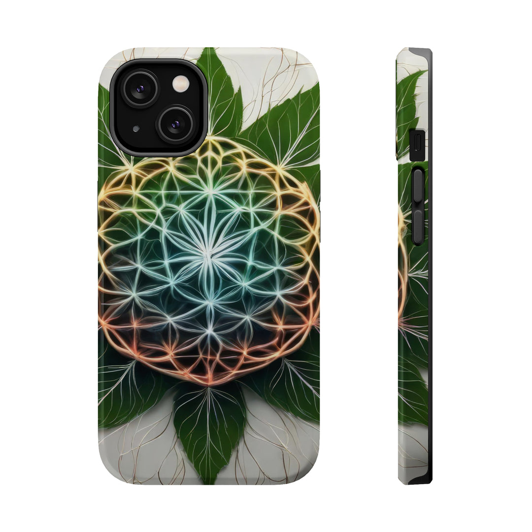 Vibrant Geometric Botanical - MagSafe Tough Case