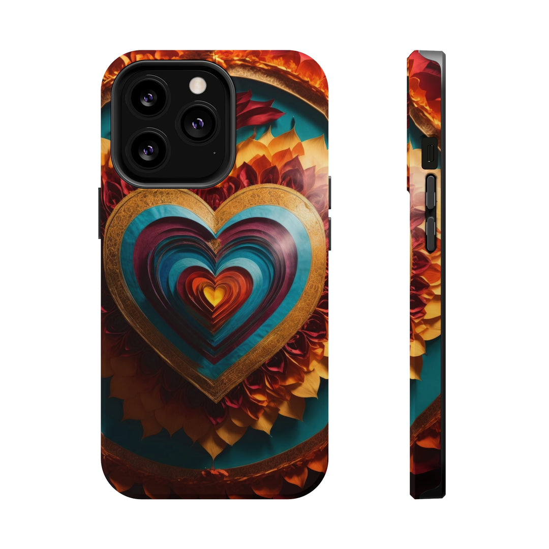 Vibrant Layered Heart - MagSafe Tough Case