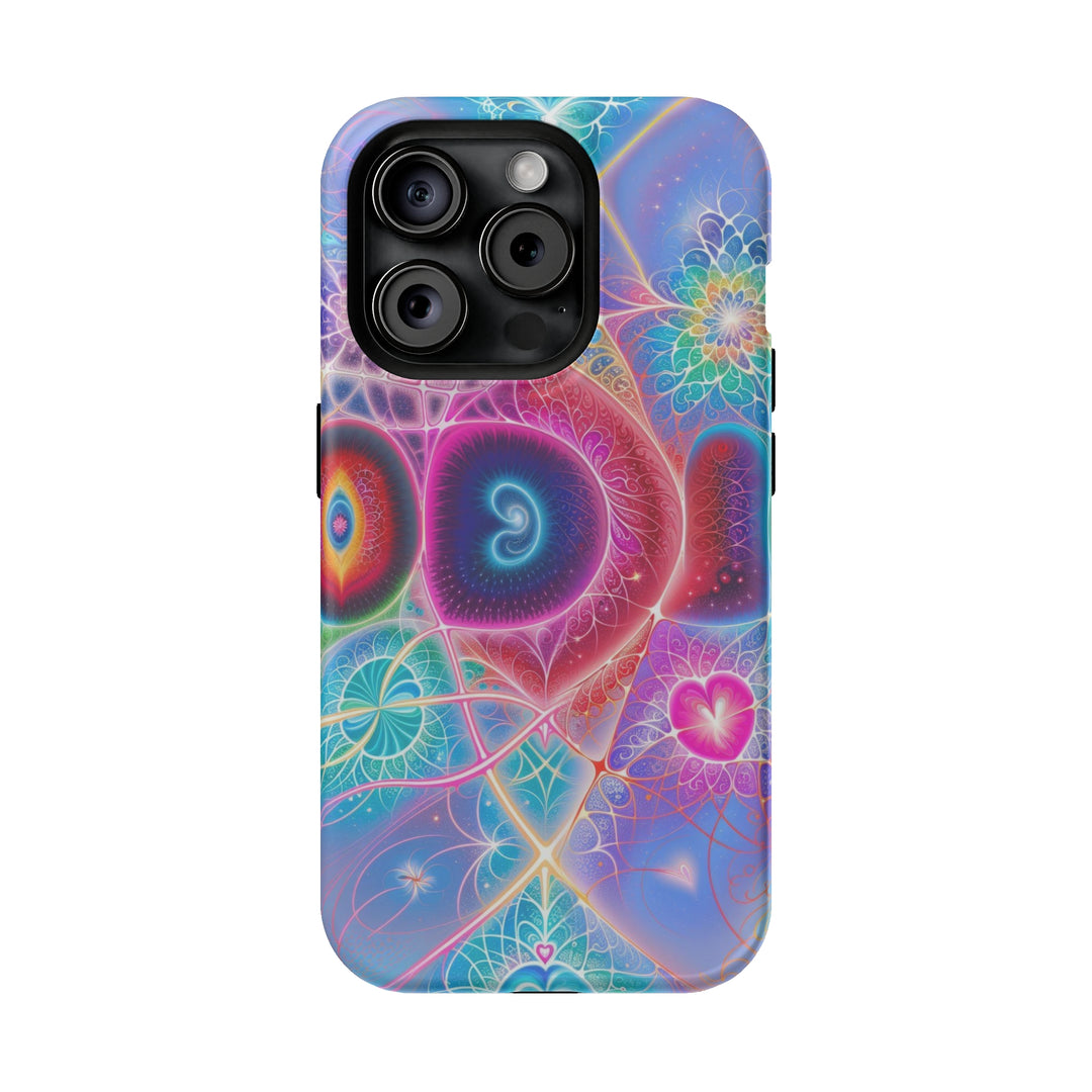 Vibrant Fractal Blossoms - MagSafe Tough Case