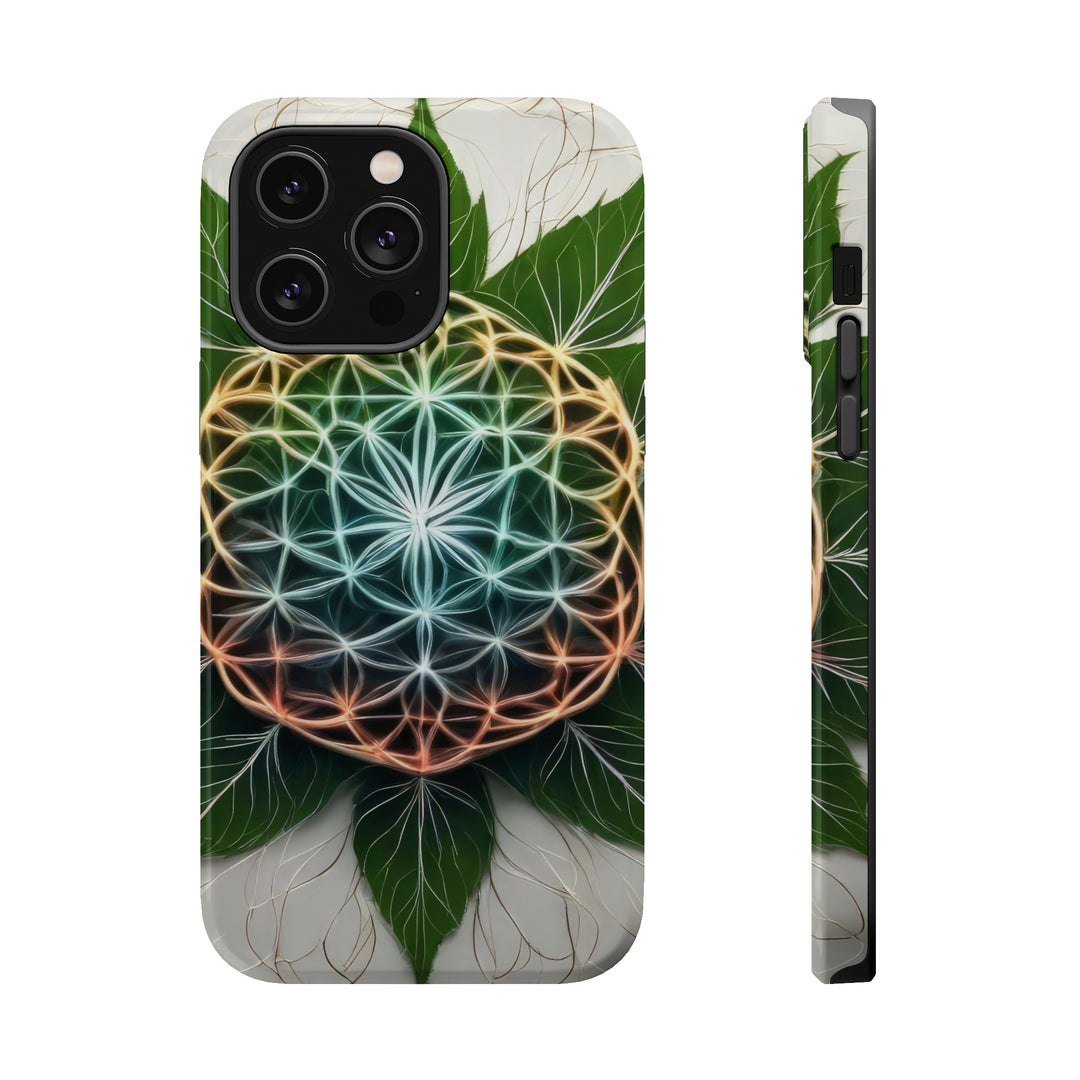 Vibrant Geometric Botanical - MagSafe Tough Case