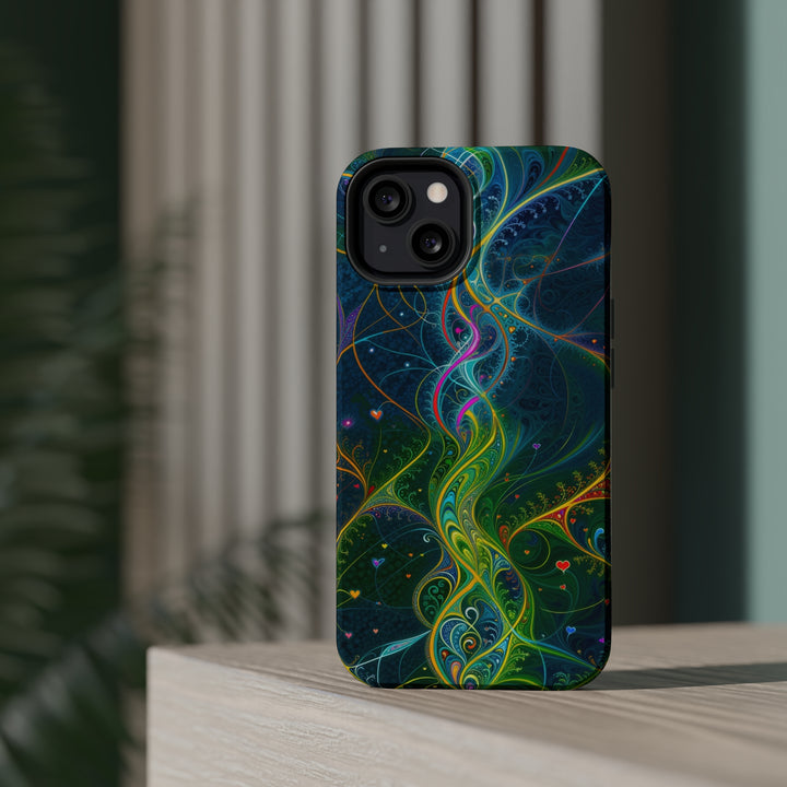 Vibrant Ethereal Swirls - MagSafe Tough Case