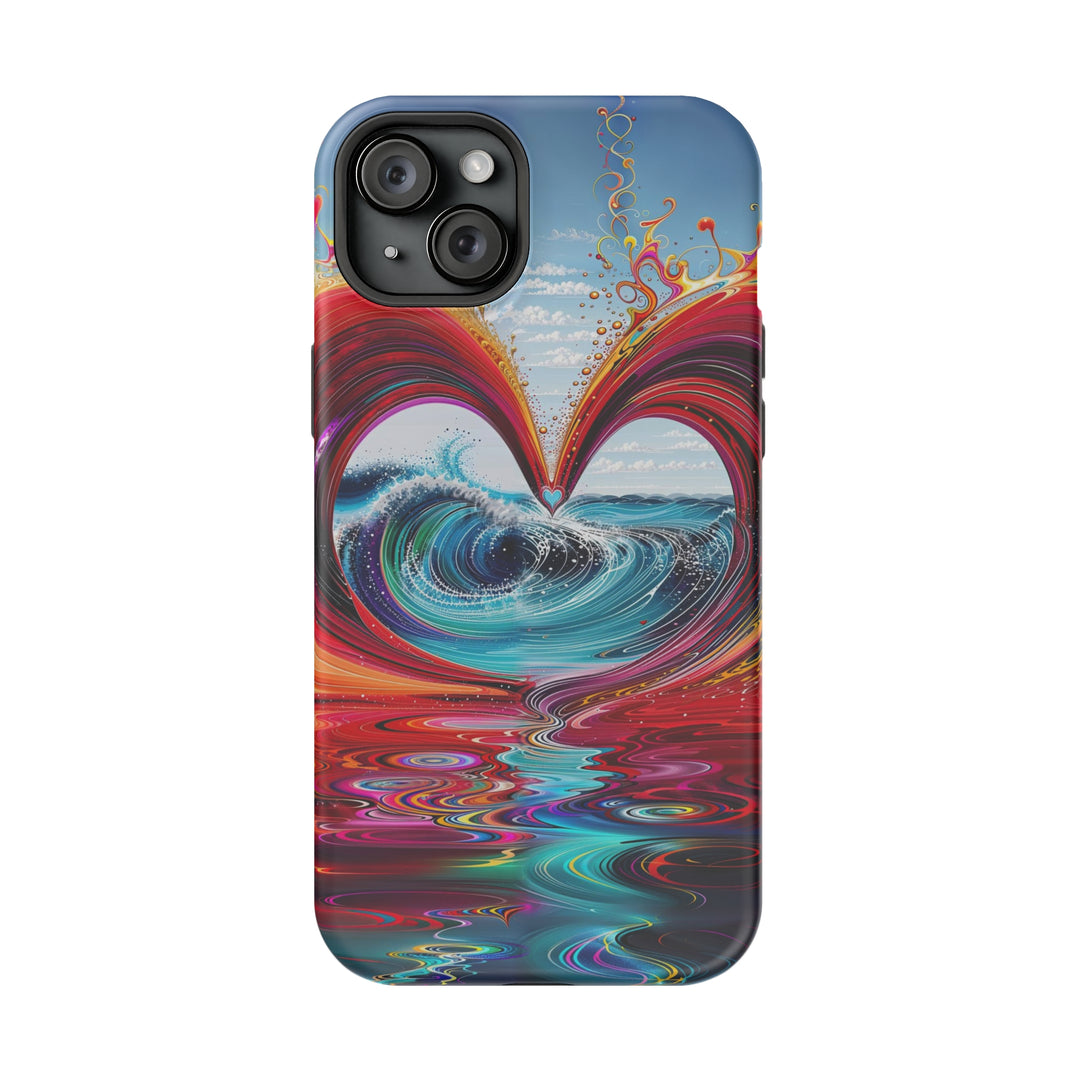 Vibrant Heart Waves - MagSafe Tough Case