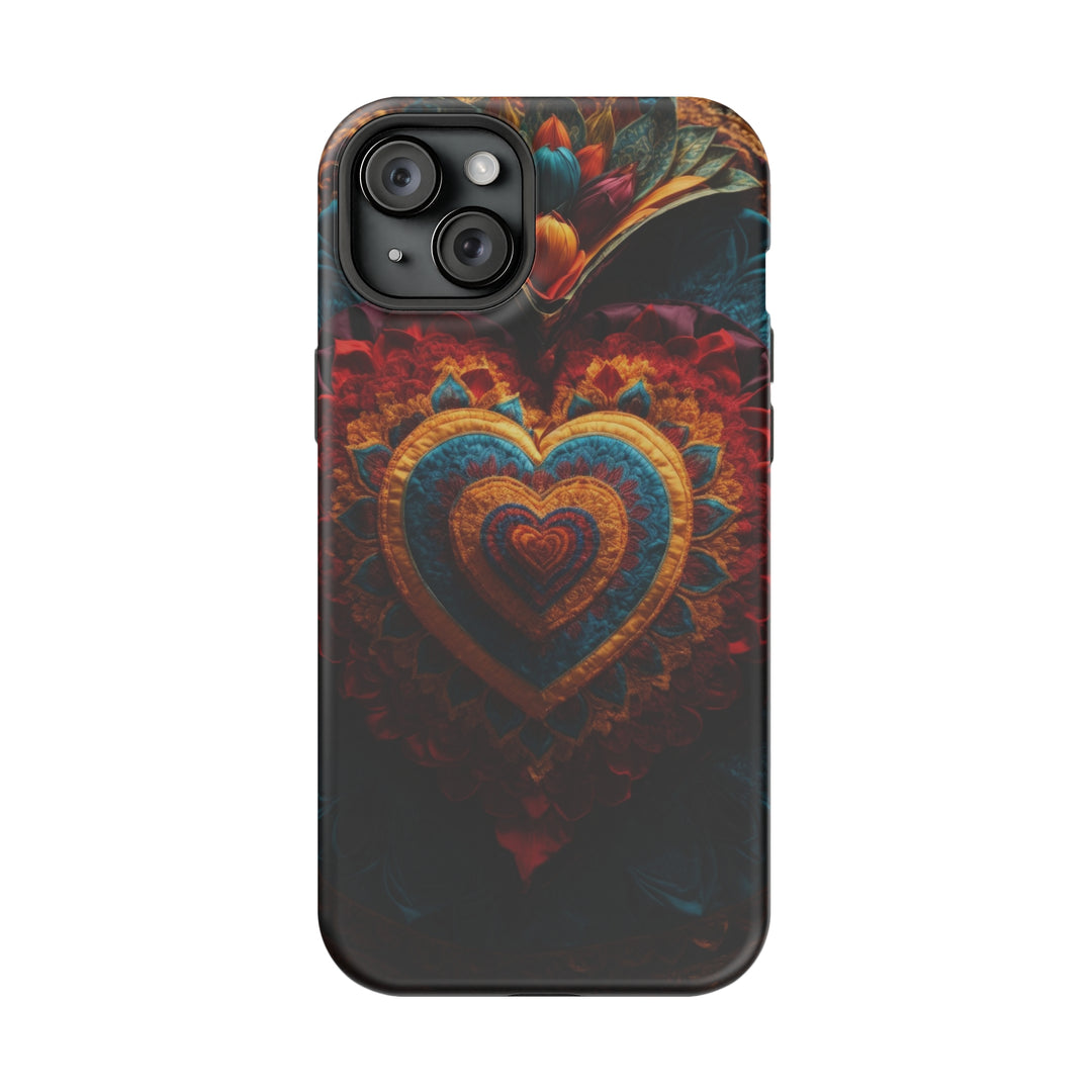 Floral Heart Tapestry - MagSafe Tough Case