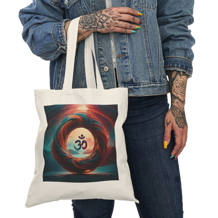 Surreal Om Vortex - Natural Tote Bag