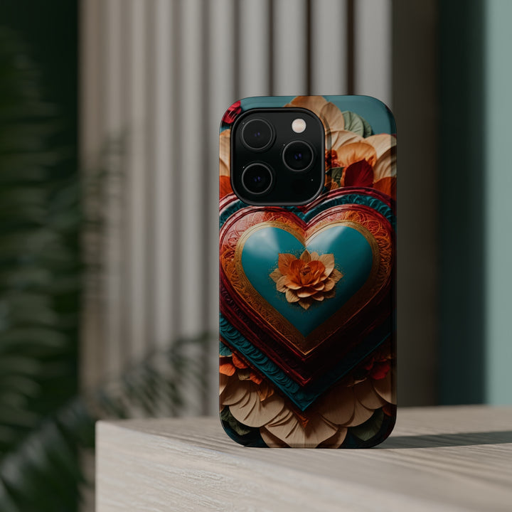 Floral Heart Embrace - MagSafe Tough Case