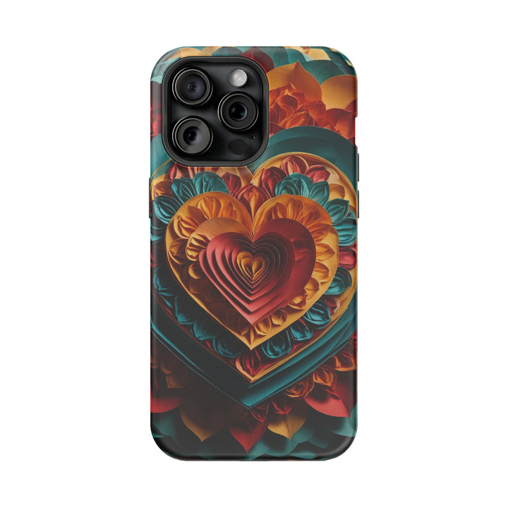 Vibrant Layered Heart - MagSafe Tough Case