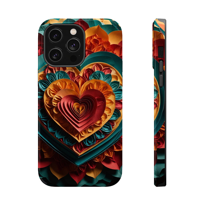 Vibrant Layered Heart - MagSafe Tough Case