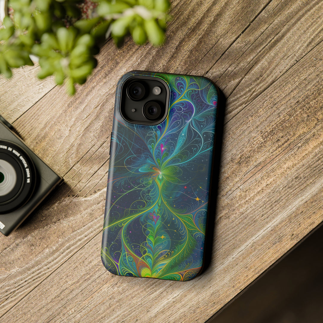 Vibrant Fractal Blossom - MagSafe Tough Case