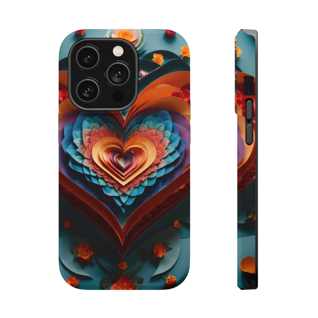 Blooming Heart Layers - MagSafe Tough Case