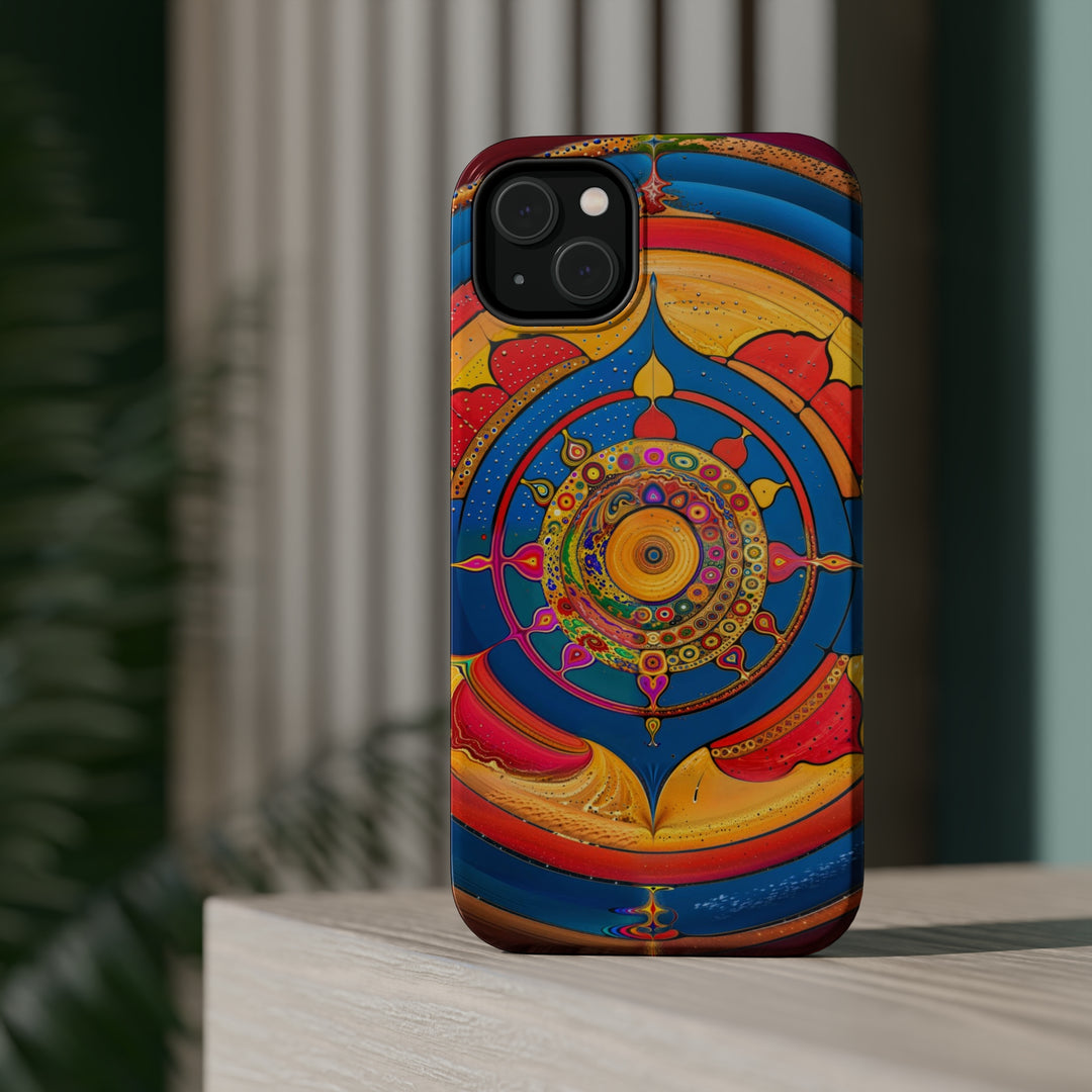 Vibrant Cosmic Spiral - MagSafe Tough Case