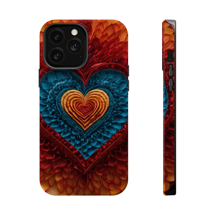 Vibrant Heart Layers - MagSafe Tough Case