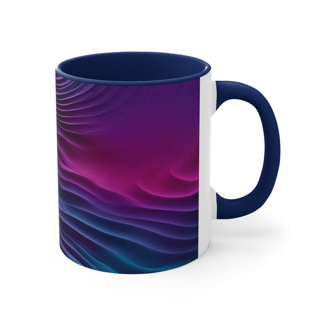 Vibrant Fluid Dynamics - Accent Coffee Mug