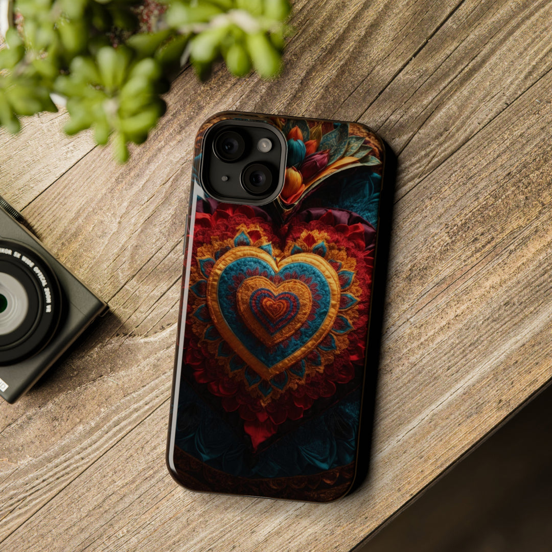 Floral Heart Tapestry - MagSafe Tough Case