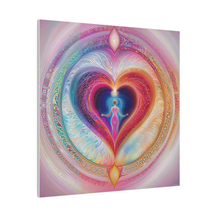 Cosmic Heart Embrace - Matte Canvas