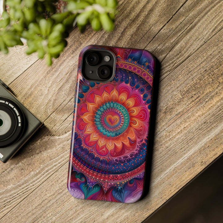 Vibrant Spiral Mandala - MagSafe Tough Case