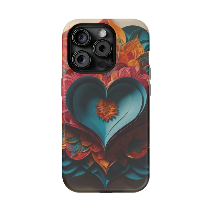 Colorful Heart Blossoms - MagSafe Tough Case