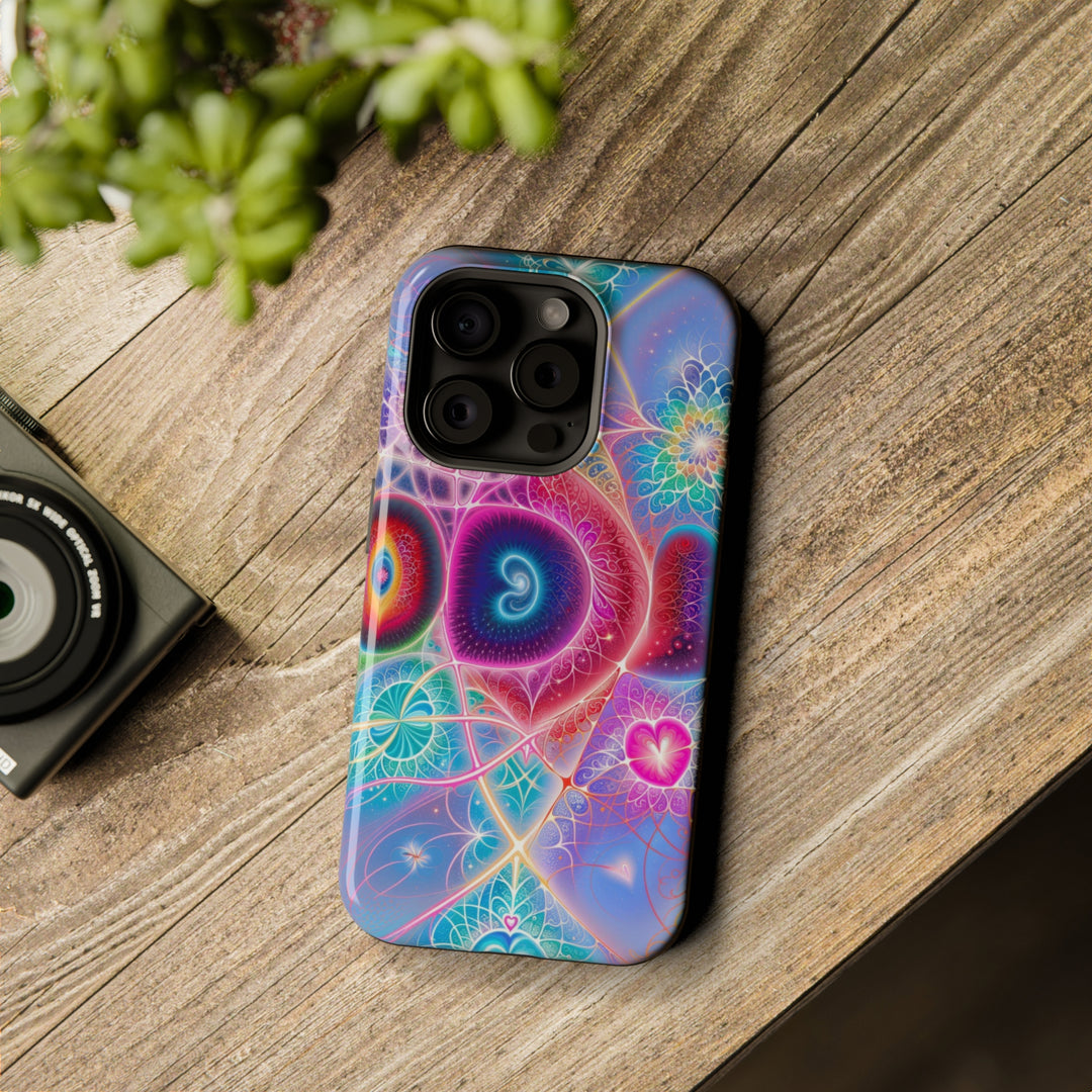 Vibrant Fractal Blossoms - MagSafe Tough Case