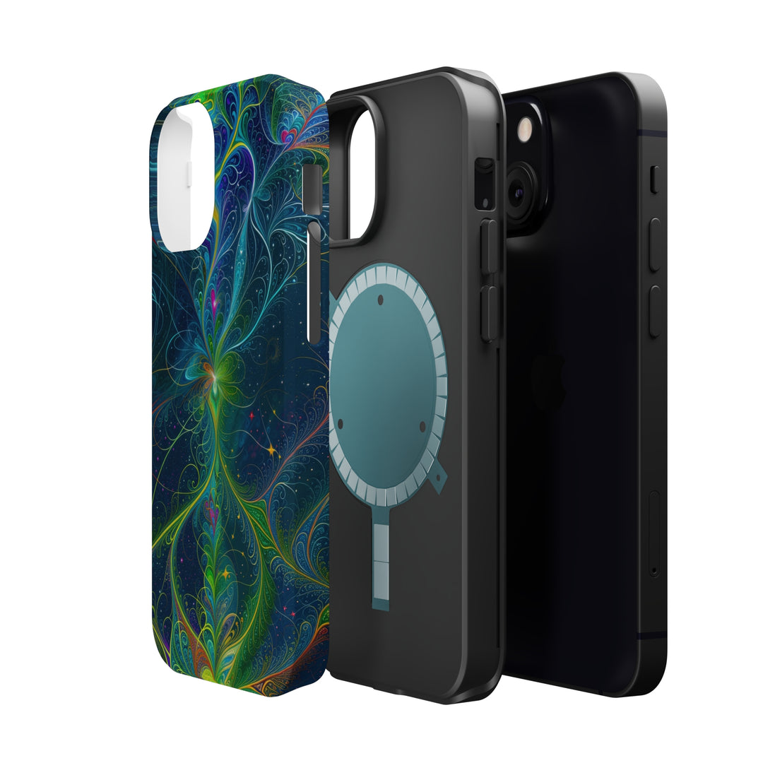 Vibrant Fractal Blossom - MagSafe Tough Case