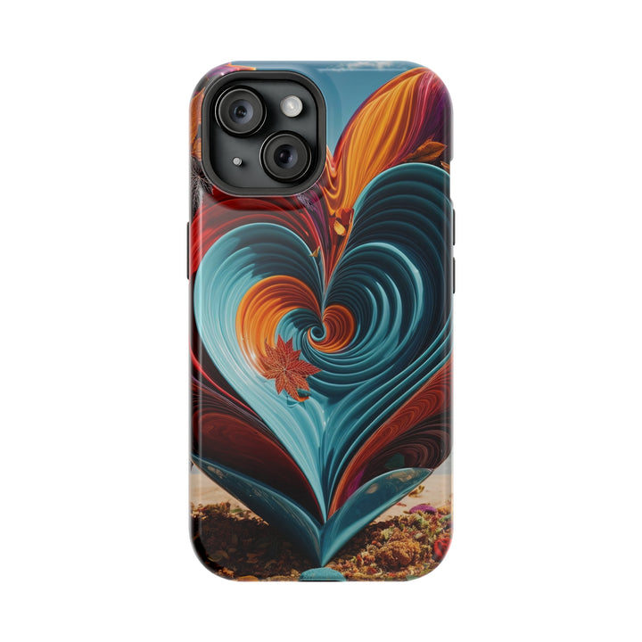 Vibrant Heart Spiral - MagSafe Tough Case