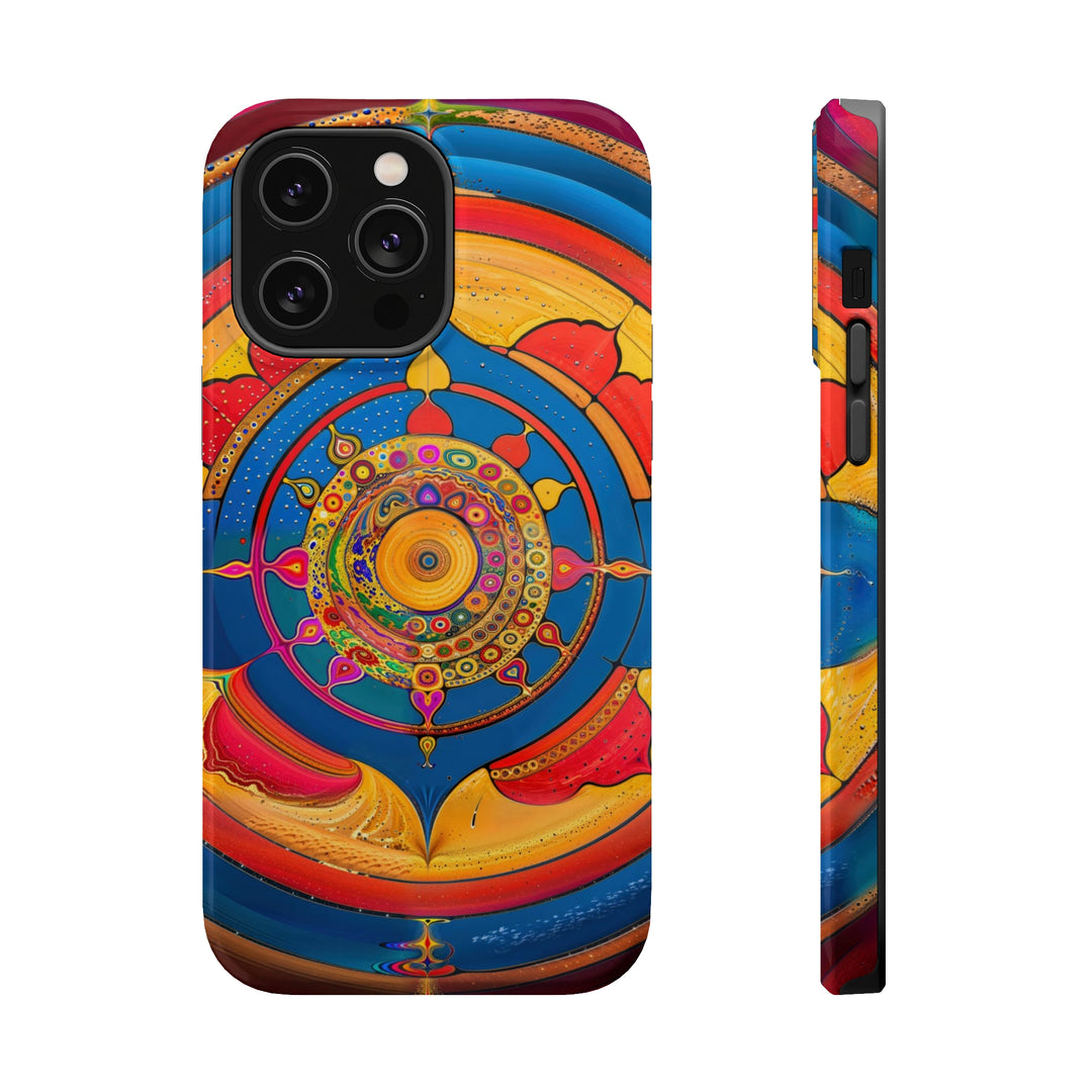 Vibrant Cosmic Spiral - MagSafe Tough Case