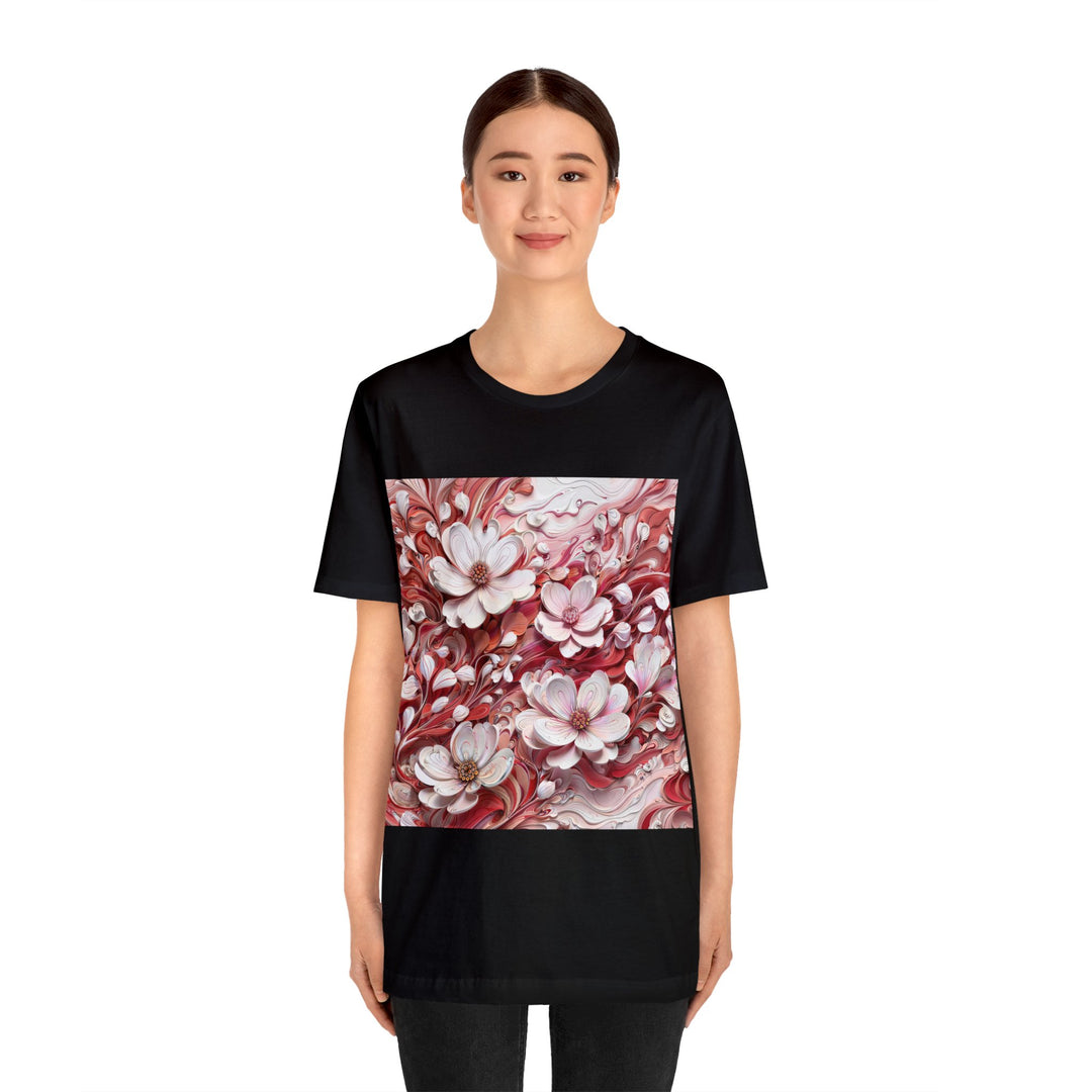 Swirling Floral Abundance - Unisex Jersey Short Sleeve Tee