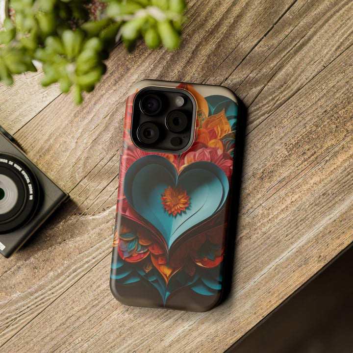Colorful Heart Blossoms - MagSafe Tough Case