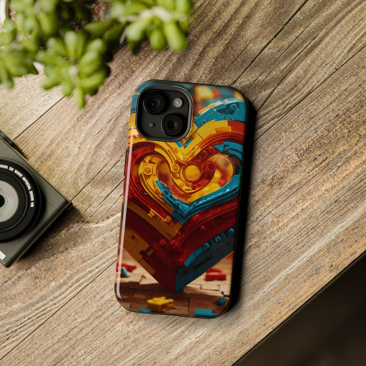 Colorful Heart Construction - MagSafe Tough Case