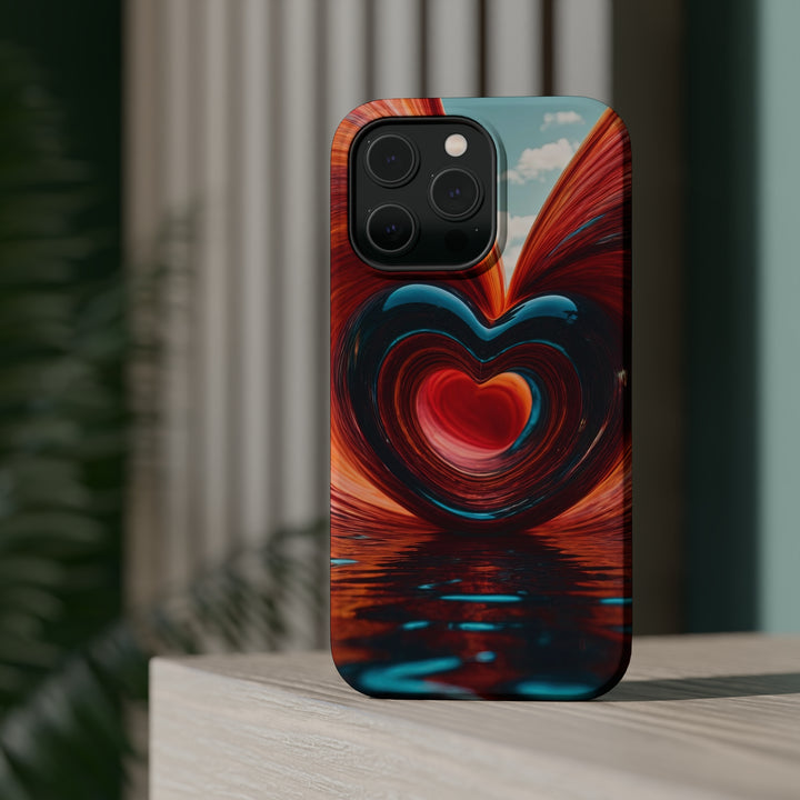 Swirling Heart Reflection - MagSafe Tough Case