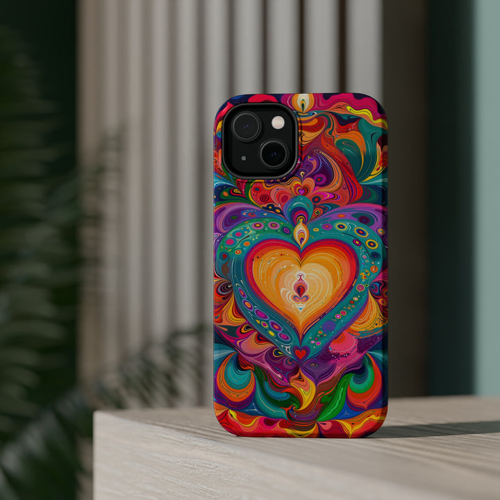 Vibrant Swirling Heart - MagSafe Tough Case