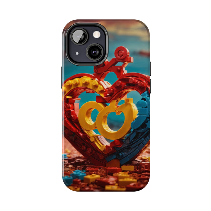 Lego Heart Sunset - Tough Phone Case