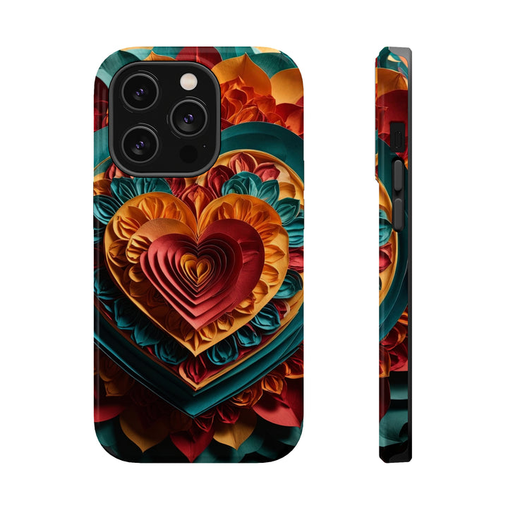 Vibrant Layered Heart - MagSafe Tough Case