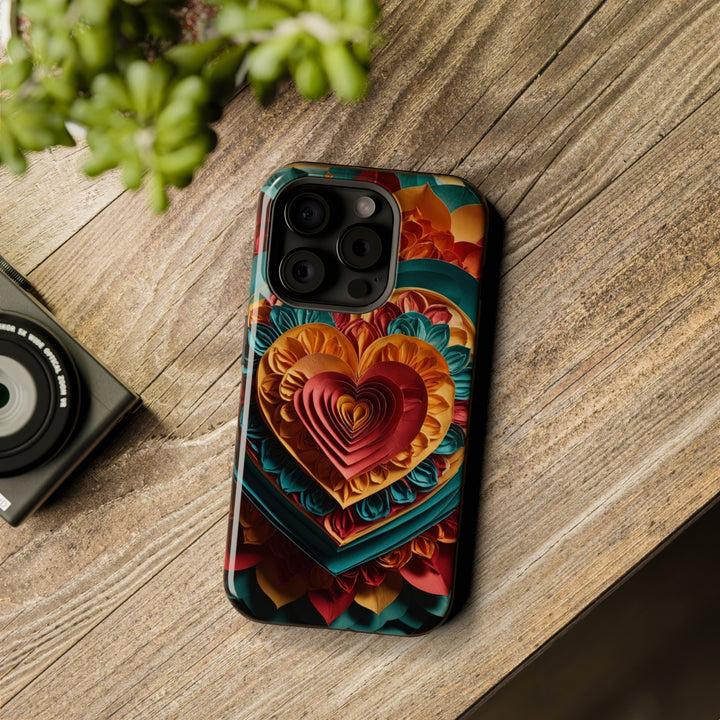 Vibrant Layered Heart - MagSafe Tough Case