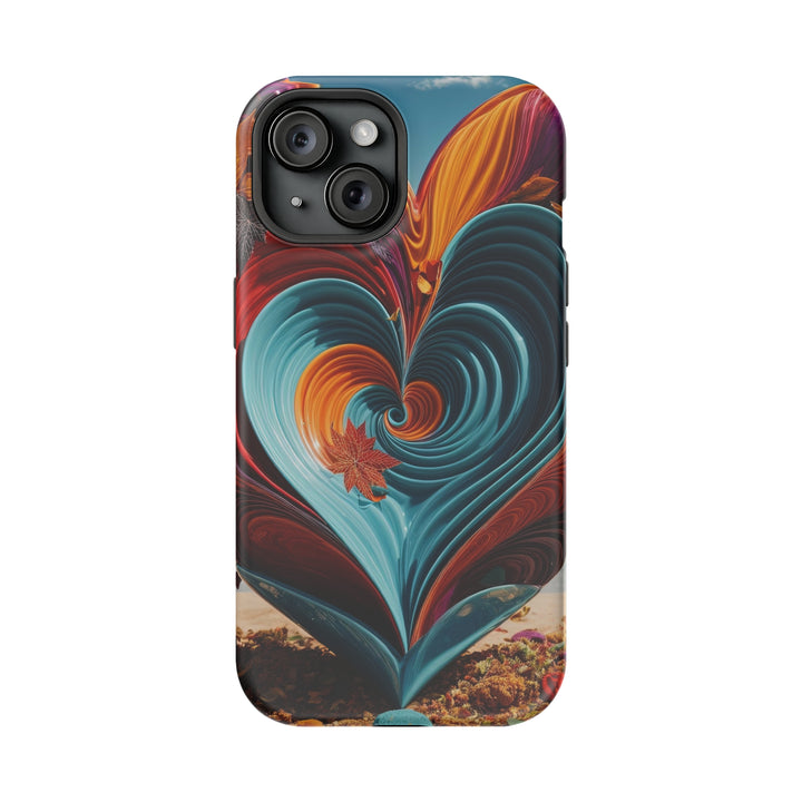 Vibrant Heart Spiral - MagSafe Tough Case