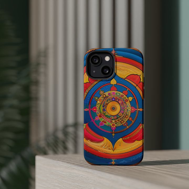 Vibrant Cosmic Spiral - MagSafe Tough Case