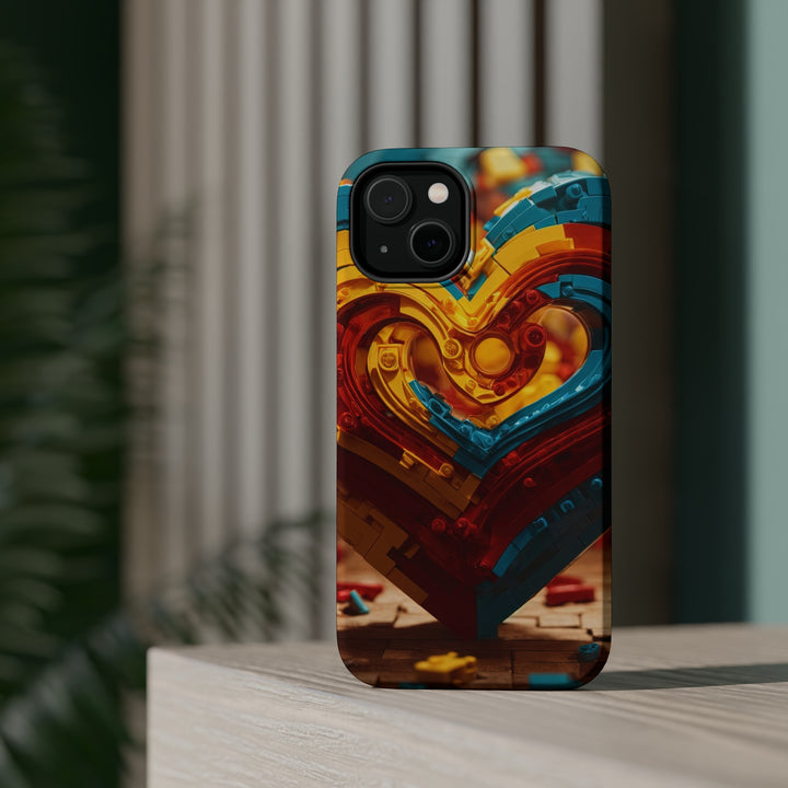 Colorful Heart Construction - MagSafe Tough Case