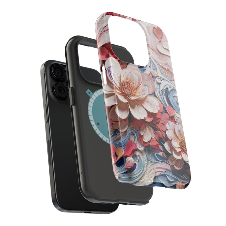 Floral Marble Whirls - MagSafe Tough Case