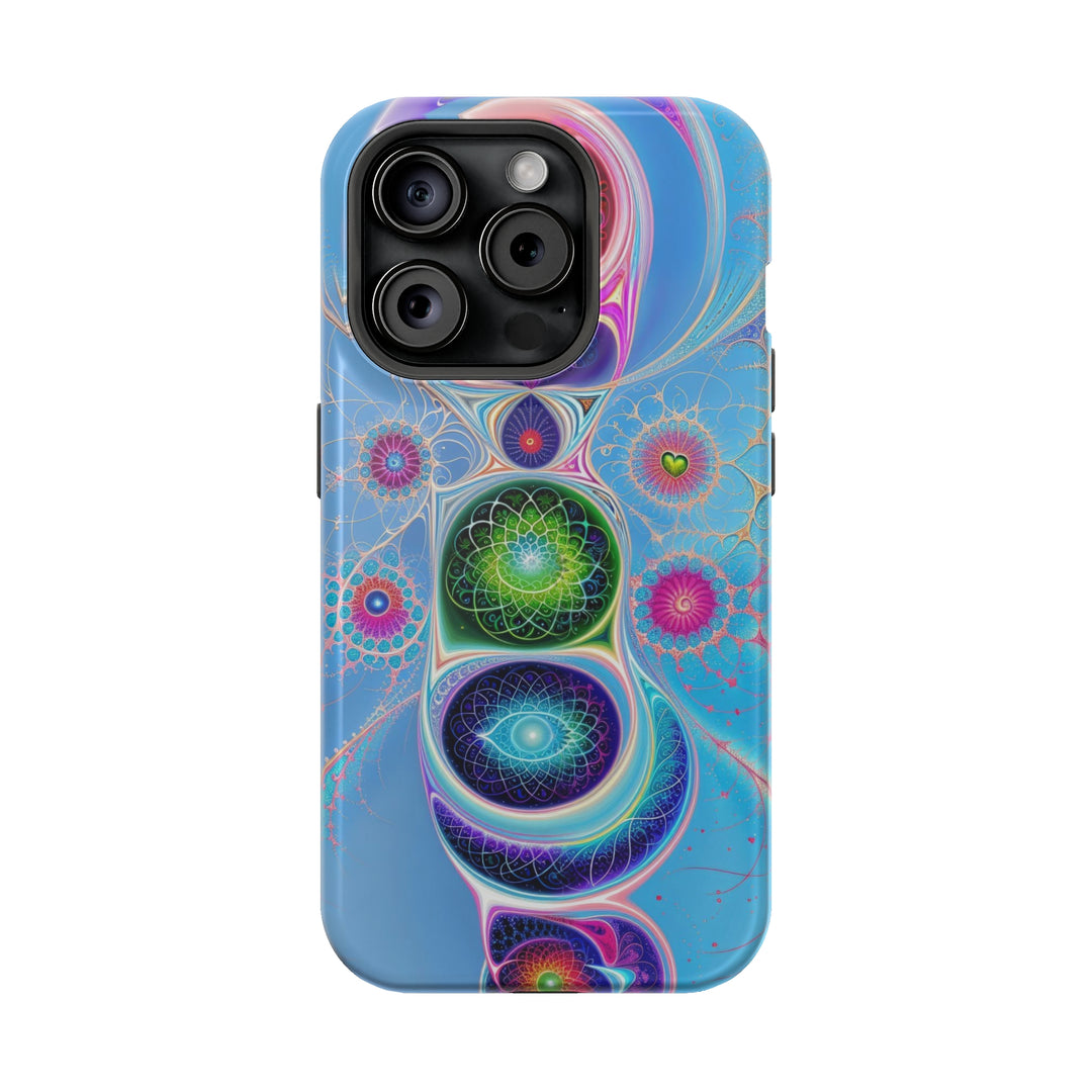 Vibrant Fractal Blossoms - MagSafe Tough Case