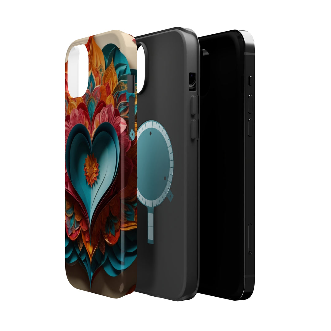 Colorful Heart Blossoms - MagSafe Tough Case